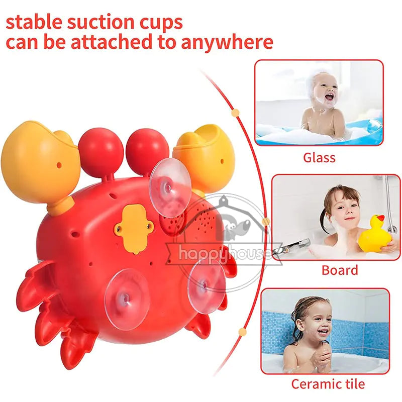 Baby Bath Toys Bubble Machine Crabs Frog