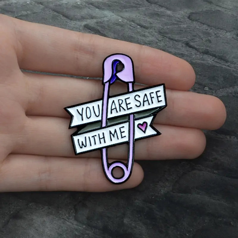 Safety Pin Brooches