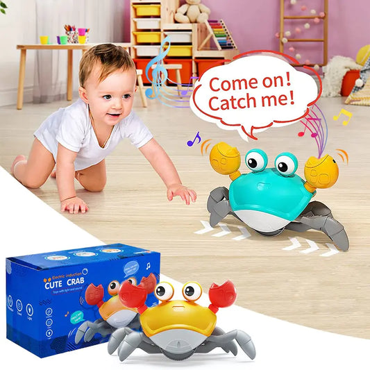 Cute Sensing Crawling Crab Baby Toy